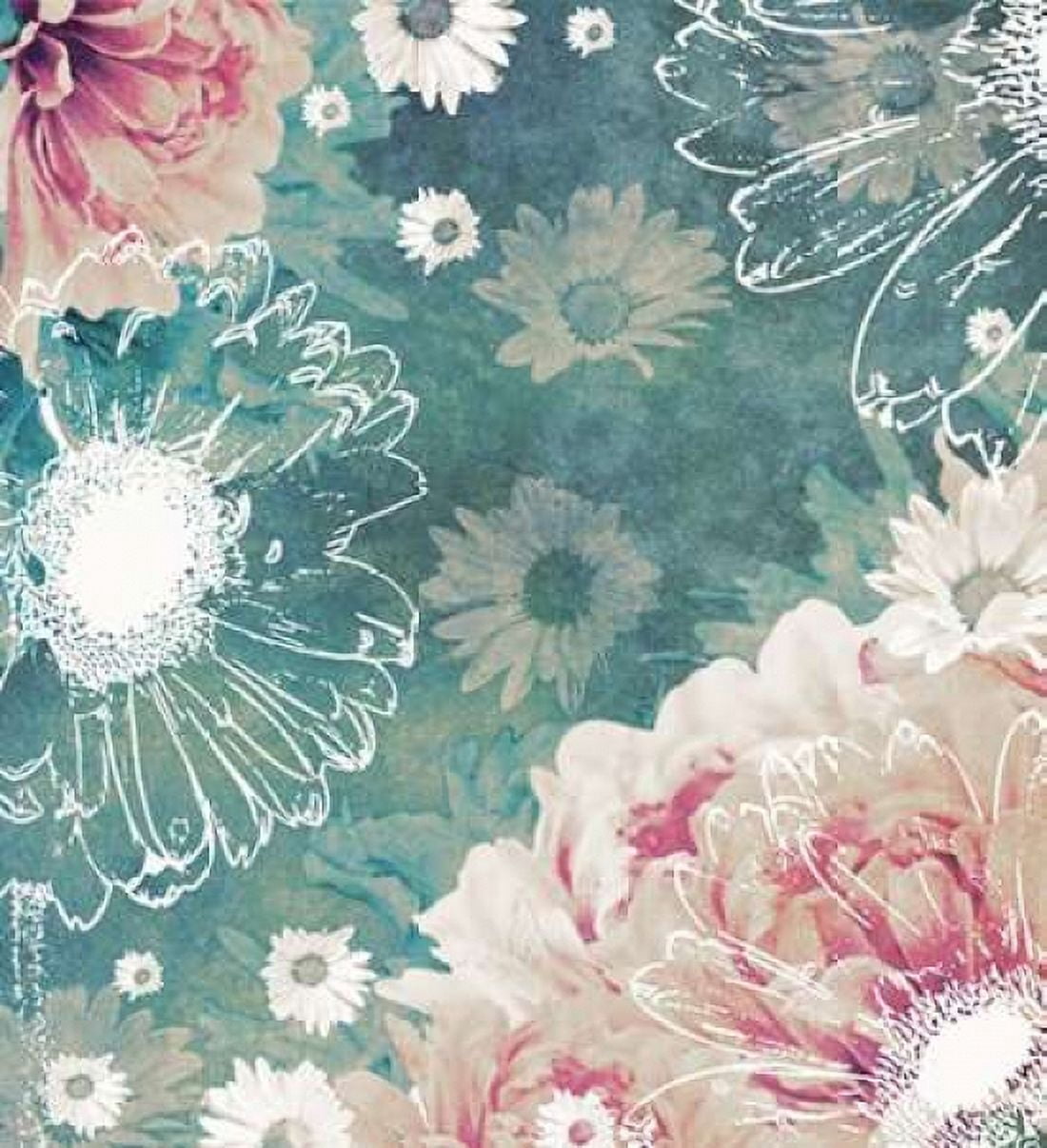 Ethereal Flowers Canvas Art - Gail Peck (24 x 24)