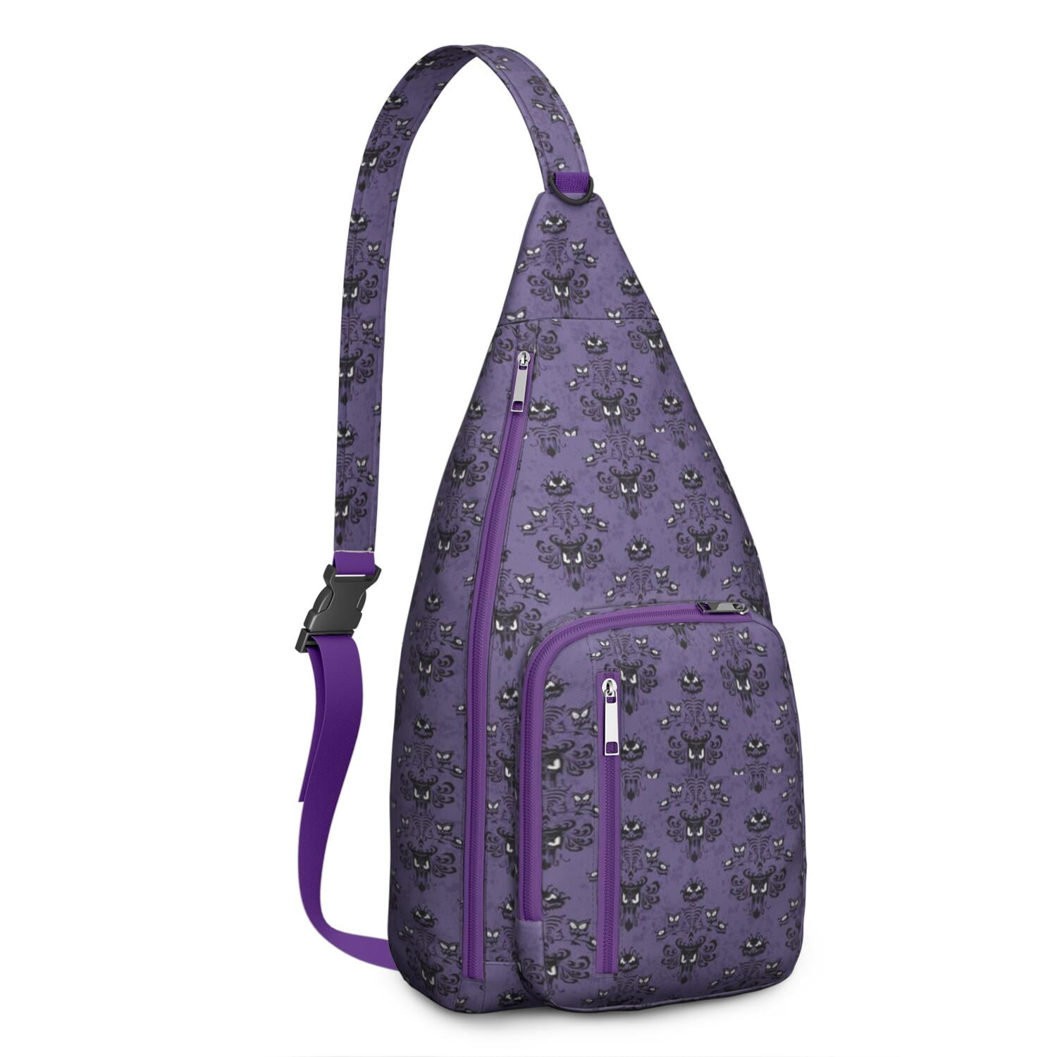 Ethereal Moon Crossbody Bag - Dark Celestial Star & Constellation Art, Lightweight Adjustable Strap Sling Bag for Men