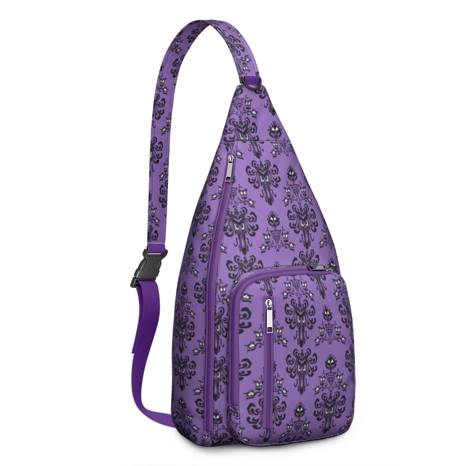 Ethereal Moon Crossbody Bag - Dark Celestial Star & Constellation Art, Lightweight Adjustable Strap Sling Bag for Men