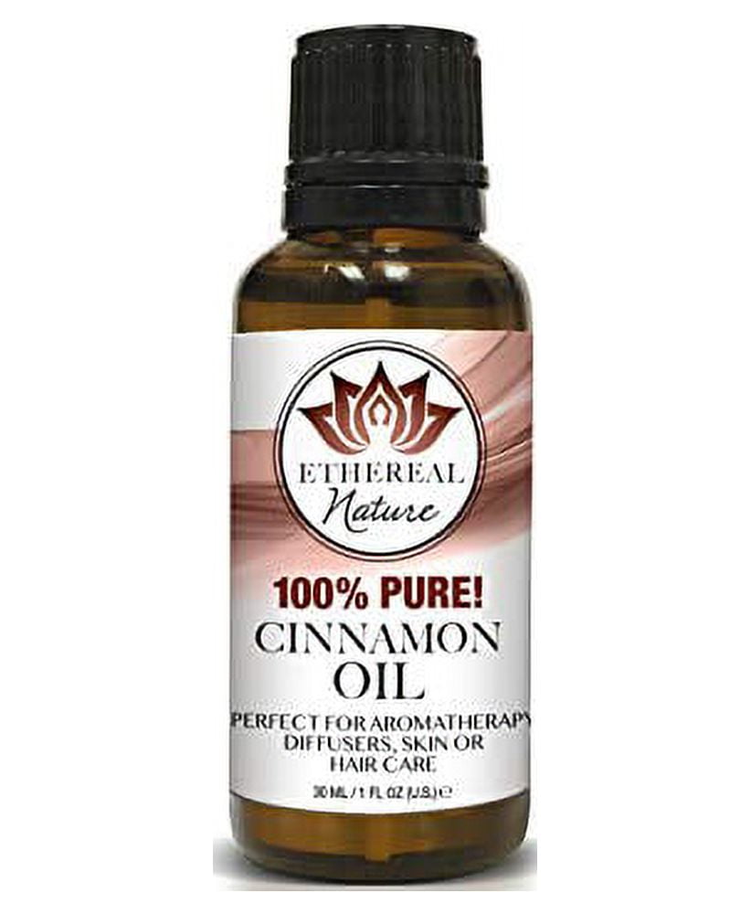 100% Pure Cinnamon Essential Oil - Premium Cinnamon Oil for Aromatherapy,  Massage, Topical & Household Uses - 1 fl oz (Cinnamon)