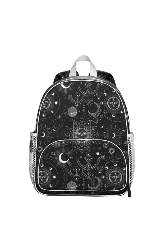 Ethereal Solar Eclipse School Backpack - Durable & Spine-Friendly Waterproof Daypack