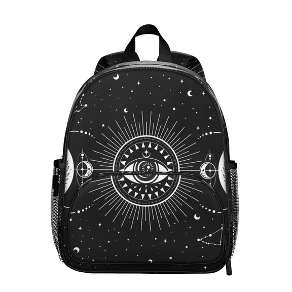 Ethereal Solar Eclipse School Backpack - Durable & Spine-Friendly Waterproof Daypack