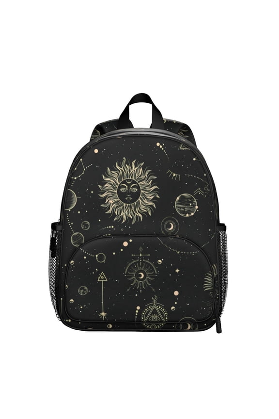 Ethereal Solar Eclipse School Backpack - Durable & Spine-Friendly Waterproof Daypack
