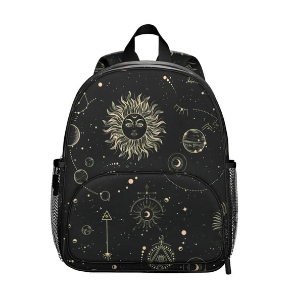Ethereal Solar Eclipse School Backpack - Durable & Spine-Friendly Waterproof Daypack