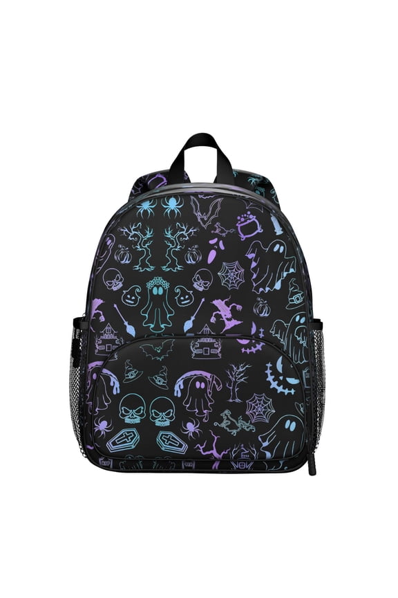 Ethereal Student Backpack – Gothic Celestial Moon And Star Steampunk Lunar Eclipse Cosmic Solar Astral Dark Sky Print