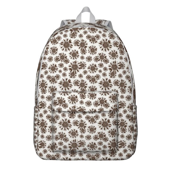 Ethereal Sunflower Print Backpack for College School, Large Bookbag with Laptop Pocket, Reliable Unisex Backpack Gift for Commuting Travel