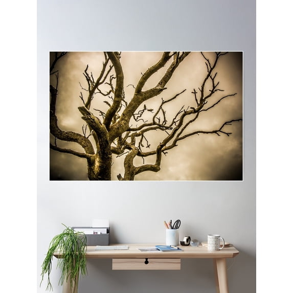 Ethereal Tree Poster Wall Art, Modern Wall Decor For Living Room Bedroom, 8x12 UNFRAMED