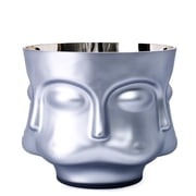 Ethereal Visage Glass Face Vase   6.3  x 5.5