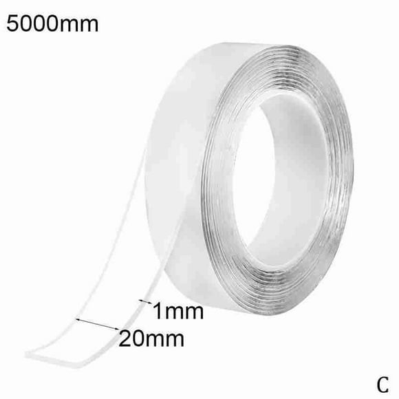 EtherealEdge TRANSPARENT Nano Tape Washable And Reusable Double-sided Adhesive Adhesive Universal Hook Tape For Furniture