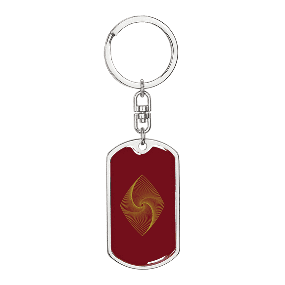 Ethereum Classic Crypto Cryptocurrency Dog Tag Keychain Stainless Steel Silver Tone or Gold Tone