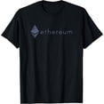 thumbnail image 1 of Ethereum Coin Crypto ETH Blockchain Cryptocurrency T-ShirtMen and women, White Black T-shirt, size: Extra large S-4XL, 1 of 4