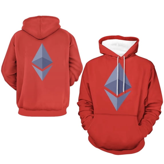 Triangle Blue Pattern Print Men Women Pullover Hoodie