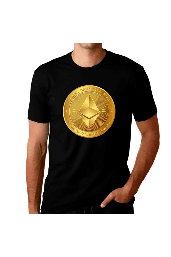 Ethereum Shirt for Men Ethereum Logo Crypto Shirt Cryptocurrency Ethereum Gift ETH Mens Ethereum Clothing