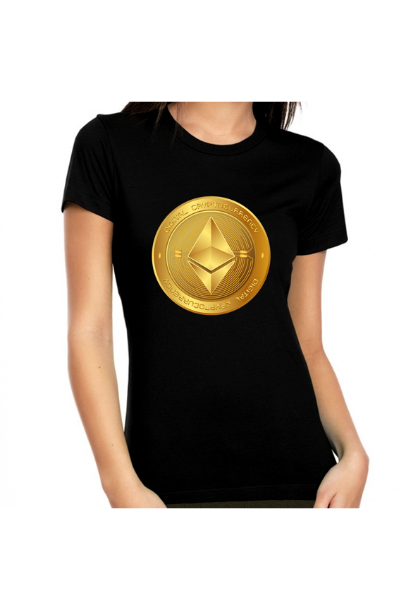 Ethereum Shirt for Women Ethereum Logo Crypto Shirt Cryptocurrency Ethereum Gift ETH Womens Ethereum Clothing