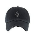thumbnail image 1 of Ethereum Vintage Baseball Cap Embroidered Cotton Adjustable Distressed Dad Hat Brush Black, 1 of 1
