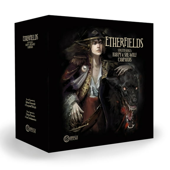 Etherfields Board Game Expansion Stretch Goals: Harpy and She-Wolf by Awaken Realms