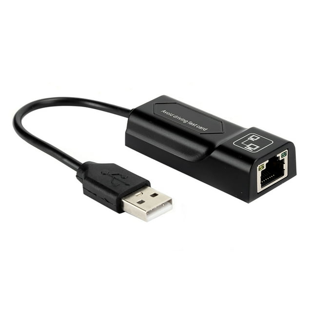 Adapter USB2.0 to RJ45 Wired Cable Card 10/100 Mbps Laptop