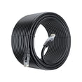 thumbnail image 1 of Cat 6 Ethernet Cable 100 Ft, 100% Pure Copper, Cat6 Cable LAN Cable, Internet Cable, Patch Cable and Network Cable - UTP (Black) 100 Feet, 1 of 7