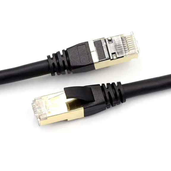 Ethernet Cable,2000mhz/ Shielded Twisted Network Cable 2000mhz/ Plated Rj45 2m Shielded Twisted Plated Cable 2000mhz/ Shielded Ethernet Cable Cat8 Speed Network Cable Twisted Plated Rj45 Dsfen