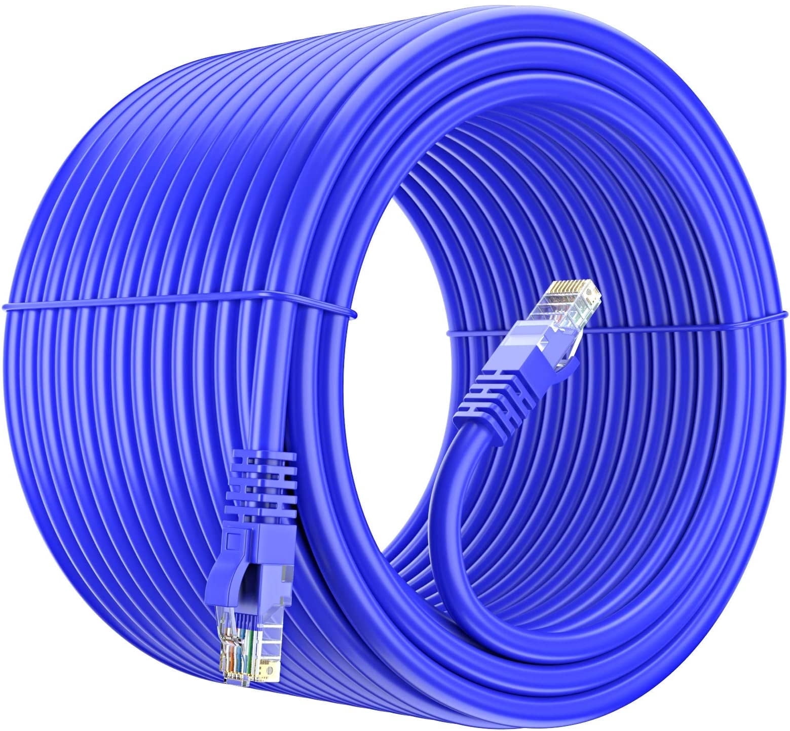Cat 6 Ethernet Cable 250 Ft, 100% Pure Copper, Cat6 Cable LAN Cable, Internet Cable, Patch Cable and Network Cable - UTP (Blue) 250 Feet
