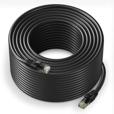Ethernet Cable 250 ft CAT6 High Speed Internet Network LAN Patch Cable Cord (250 feet, Black)