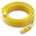 thumbnail image 1 of Cat 6 Ethernet Cable 30 Ft, 100% Pure Copper, Cat6 Cable LAN Cable, Internet Cable, Patch Cable and Network Cable - UTP (Yellow) 30 Feet, 1 of 7