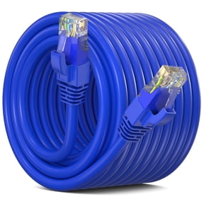Maximm Cat 6 Ethernet Cable 75 ft - High-Speed LAN Cable, Internet Cable, Patch Cable, and Network Cable - UTP, 10Gbps, 550MHz Ethernet Cord - Blue