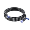 thumbnail image 1 of Cat7 Ethernet Cable 15ft (Black) - Braided High-Speed Network LAN Cables for Gaming, Streaming, Router, Modem, PC, PS5, Xbox - Durable & Tangle-Free Design, 1 of 7