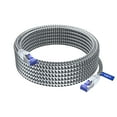 thumbnail image 1 of Ethernet Cable Cat 7, 25 ft, Super-Durable Black and White, Braided Network LAN Internet Cable Cord, High Speed Cat6 Ethernet Cable Compatible with Cat6 Cat6e Cat5 Cat5e Ethernet Patch Cable, 1 of 7