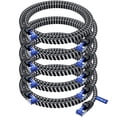 thumbnail image 1 of Maximm 6ft Cat7 Flat Ethernet Cable, High-Speed Braided Internet Patch Cord (Black, 5-Pack), 1 of 6