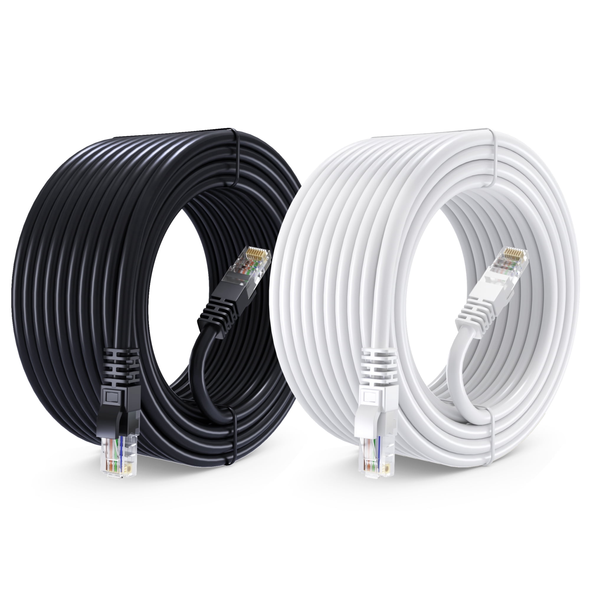 Ethernet Cable & Cat6 Network Cable, 40 ft, Multi Color LAN Rj45 ...