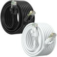 thumbnail image 1 of Maximm Cat 6 Ethernet Cable 50 ft (2-Pack) - High-Speed LAN Cable, Internet Cable, Patch Cable, and Network Cable - UTP, 10Gbps, 550MHz Cat6 Cable - Black & White, 1 of 8