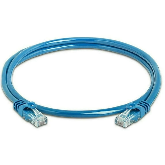 5 Core Cat6 Ethernet Cable, Internet Network LAN Patch Cords, Outdoor&Indoor,15 FT High Speed 26AWG LAN Network with Gold Plated RJ45 Connector, Weatherproof for Router/Gaming/Modem ET 15FT BLU