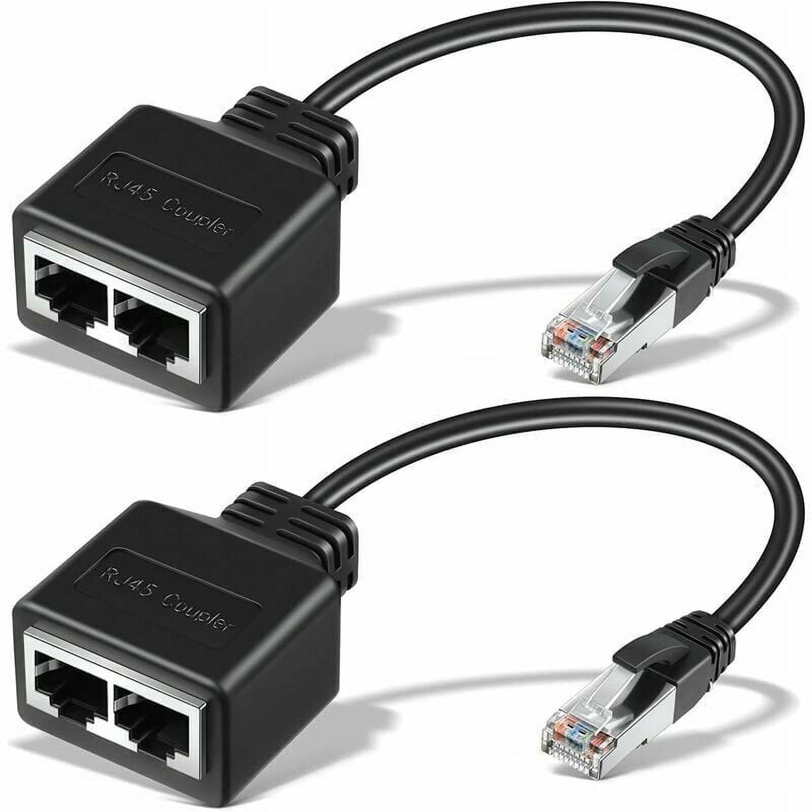 Cable Splitter Adapter for CAT 5, CAT 6, Enhance Your Network Connections Expansion