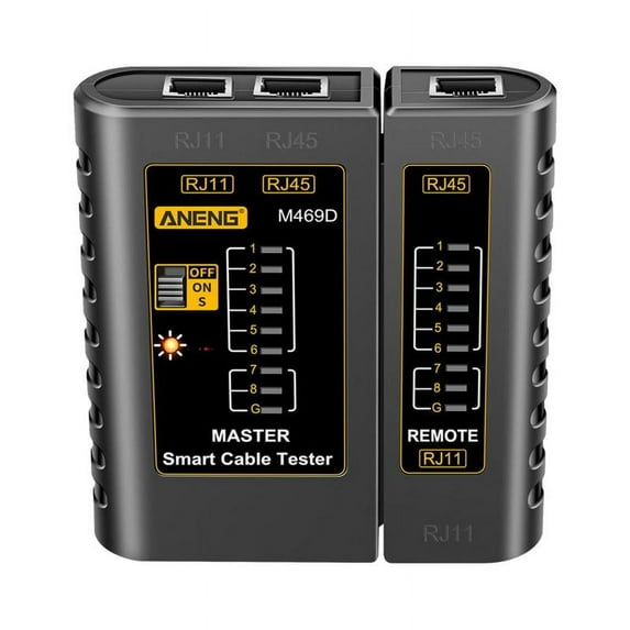 Ethernet Cable Tester 5E 6 Wire Test Tool RJ1145 RJ1145 Tester Check Continuity Wire for Network LAN Networking Wire