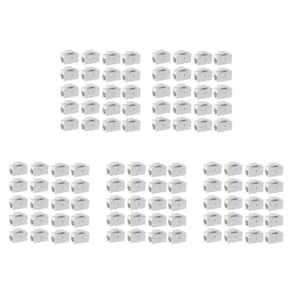 Ethernet Coupler, 100Pack Cat6 RJ45 Jack Inline Female Connectors