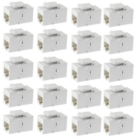 Ethernet Coupler, 20Pack Cat6 RJ45 Jack Inline Female Connectors
