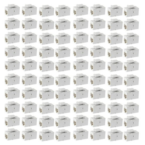 Ethernet Coupler, 80Pack Cat6 RJ45 Jack Inline Female Connectors,80 x ethernet coupler,White
