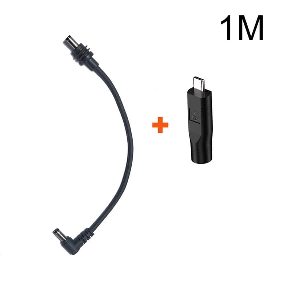 Ethernet DC Power Cable with USB-C to DC Adapter for Starlink for Mini 100W PD 20V Hardwire Kit Flame Retardant 18AWG Wire Secure Connection Extreme Weather Resistance(1m)