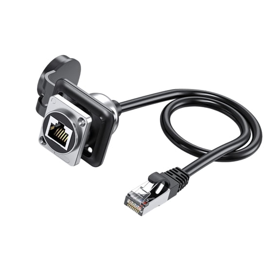 Ethernet Extension Cable Cat6A Cable Extender RJ45 Male to Female Networking Patching Cord Male to Female Connector