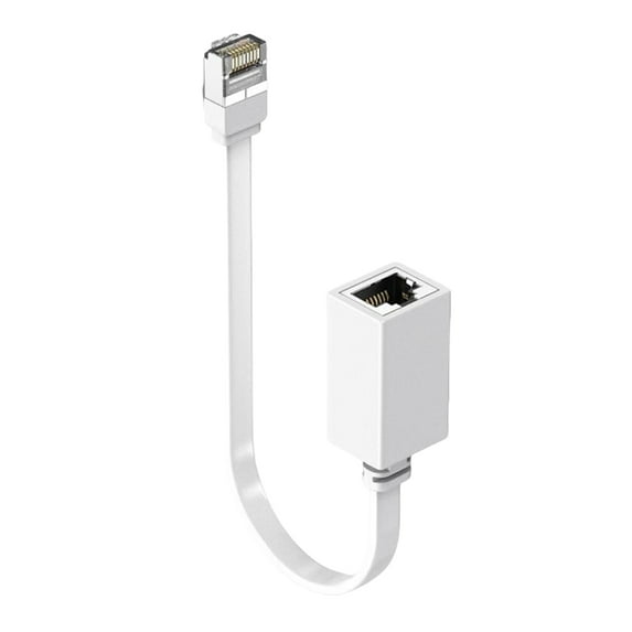 Ethernet Extension Cable Networking Cat7 Ethernet Extender Cable Adapter RJ45 Cord Shielded Male to Female Connector