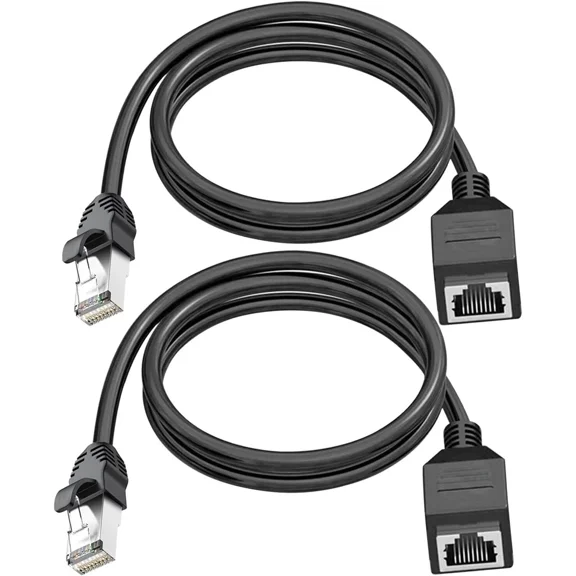 Ethernet Extension Cable, Rj45 Male To Female Lan Black