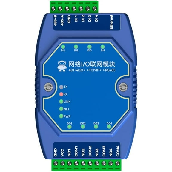 Ethernet I/O Networking Module Switch Value Acquisition Control ModBus 4DI+4DO ME31-AXAX4040 RS485 Serial Port RJ45