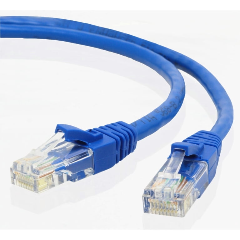 6 Câbles Réseau Cat5e 1,5 Mètres (5 Feet) – Couleur Bleu, Occasion