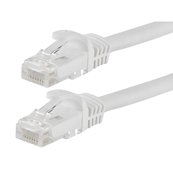 Ethernet Network Patch Cat6 Cable (50ft) - White