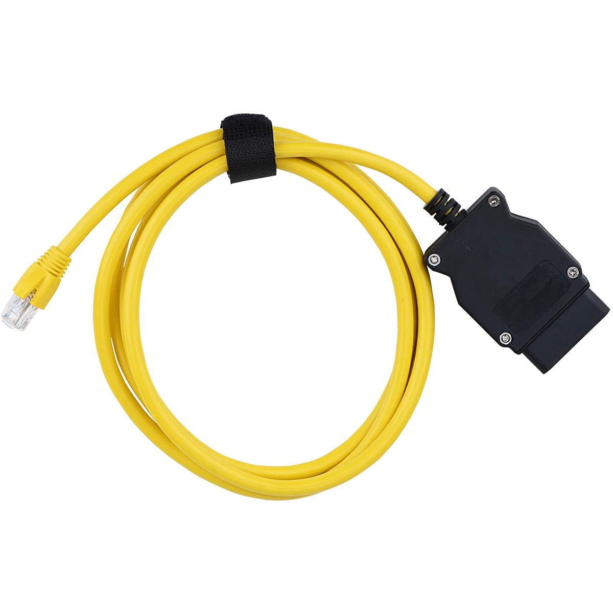 Ethernet to OBD Interface Cable Compatible with ENET (Ethernet to OBD)  Interface Cable E-SYS ICOM Coding F-Series 6.5ft Ethernet to OBD Interface  Car