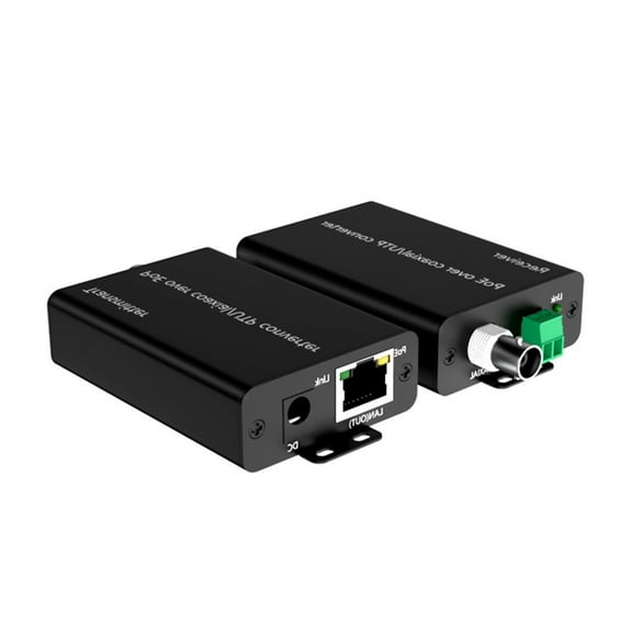 Ethernet Over Coaxial Converter POE 500M Data Transmission Converter Coaxial Networking Extender For Security Camera