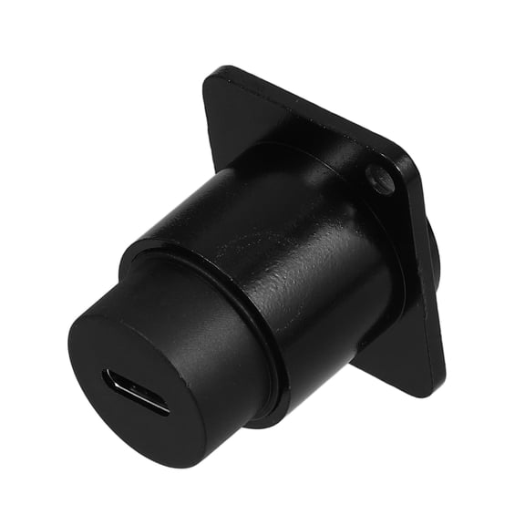 Ethernet Panel Mount Bulkhead Connector Interface Adapter Black