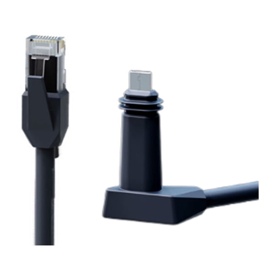 Ethernet Replacement Cable for Starlink High Performance – 10M IP68 Waterproof Outdoor CAT5E FTP Network Cable with V2 Angled Plug to RJ45 Connector, UV-Resistant