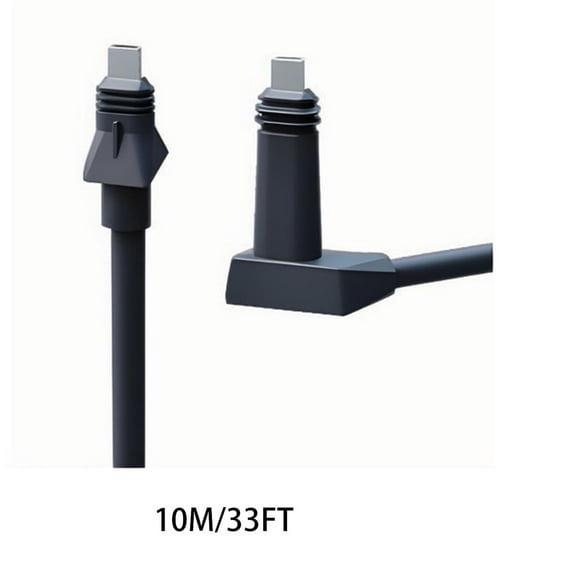 Ethernet Replacement Cable for Starlink High Performance, Mini Plug to V2 Elbow, Outdoor CAT5E FTP Shielded Cable, 5M/10M Waterproof Gigabit Network Cord